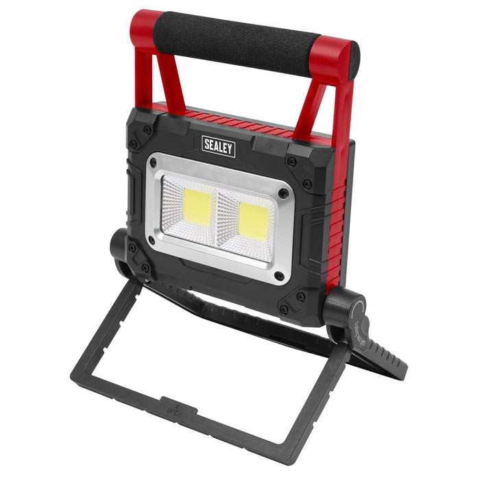 Sealey Rechargeable Solar Powered Portable Floodlight 15W COB LED LEDFL15WS Sealey - Dynamic Drive