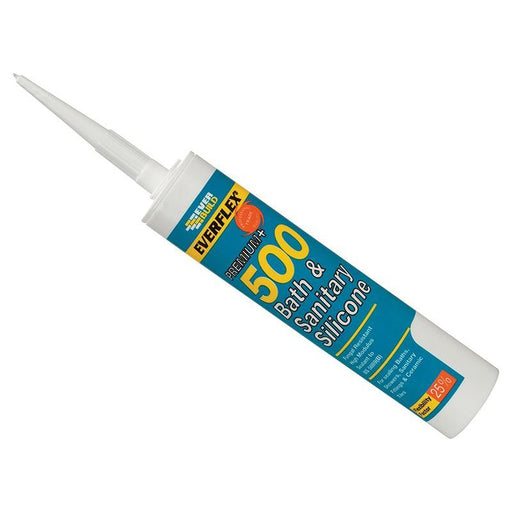 Everbuild Sika 500 Bath & Sanitary Silicone Sealant Sandstone 290ml Everbuild Sika - Dynamic Drive