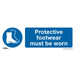 Sealey Mandatory Safety Sign Protective Footwear Must Be Worn Rigid Plastic Pack Sealey - Dynamic Drive