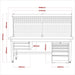 Sealey 1.8m Complete Industrial Workstation & Cabinet Combo API1800COMB02 Sealey - Dynamic Drive