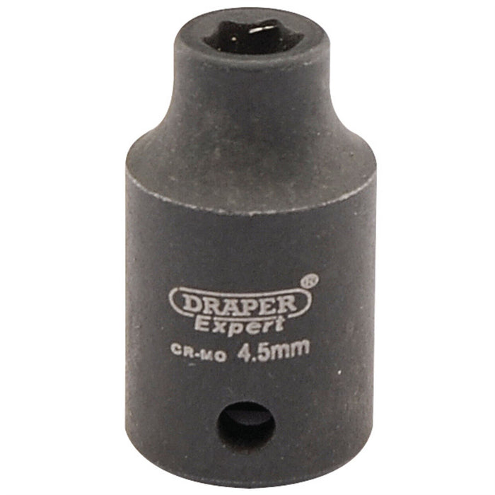 Draper Expert HI-TORQ 6 Point Impact Socket, 1/4" Sq. Dr., 4.5mm Draper - Dynamic Drive