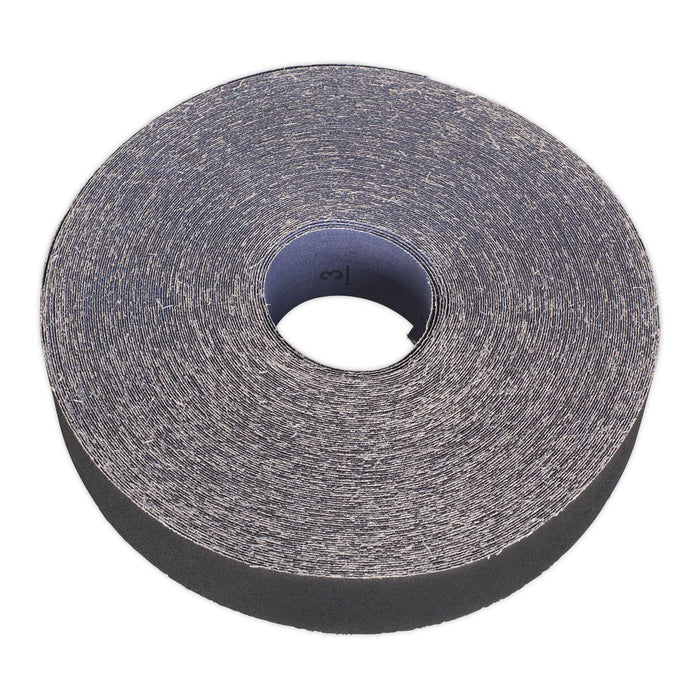 Sealey Emery Roll Blue Twill 25mm x 50m 120Grit ER2550120 Sealey - Dynamic Drive