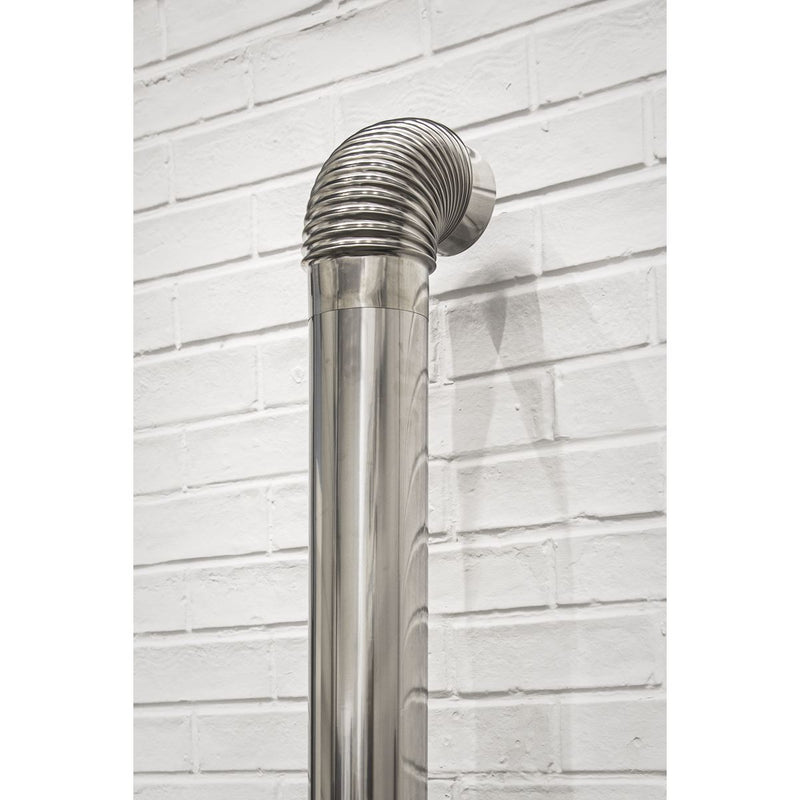 Sealey Stainless Steel Exhaust/Flue 90° Bend for IR13/IR16 Ø100mm Sealey  - Dynamic Drive