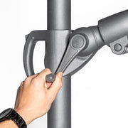 Dellonda Cantilever Parasol with 360 Rotation, Tilt & Cover 3m - Grey Dellonda - Dynamic Drive