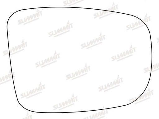 Summit Stick-On Standard Mirror Glass fits Hyundai i10 07 to 10 RHS Summit - Dynamic Drive