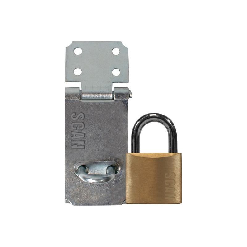 Scan Hasp and Staple 64mm + 40mm Padlock Scan - Dynamic Drive