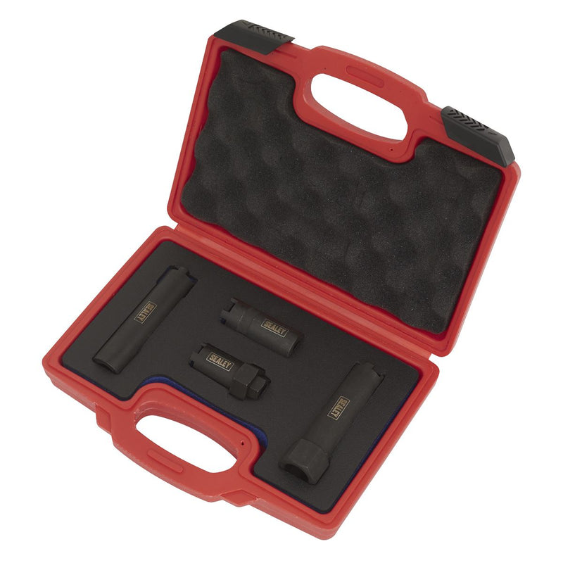 Sealey Diesel Injector Socket Set 4pc Commercial VS2061 Sealey - Dynamic Drive