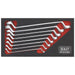 Sealey Premier 8pc Cold Stamped Offset Double End Ring Spanner Set Metric 6-22mm Sealey  - Dynamic Drive