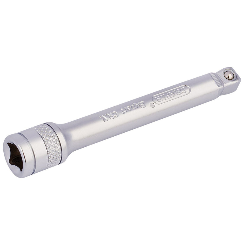 Draper Expert Wobble Extension Bar, 1/4" Sq. Dr., 75mm, Micro Satin Chrome Draper - Dynamic Drive