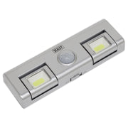 Sealey Auto 8 LED Light with PIR Sensor 3 x AA Cell GL93 Sealey  - Dynamic Drive