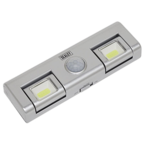 Sealey Auto 8 LED Light with PIR Sensor 3 x AA Cell GL93 Sealey  - Dynamic Drive