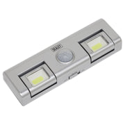 Sealey Auto Light 1W COB LED with PIR Sensor 3 x AA Cell GL93 Sealey - Dynamic Drive