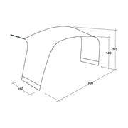 Outwell Lounge Tent Lounge Connector Medium Outwell - Dynamic Drive