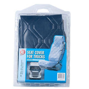 1X Blue Premium Universal Comfort Quilted Seat Cover Cushioned For Truck Lorry All Ride  - Dynamic Drive