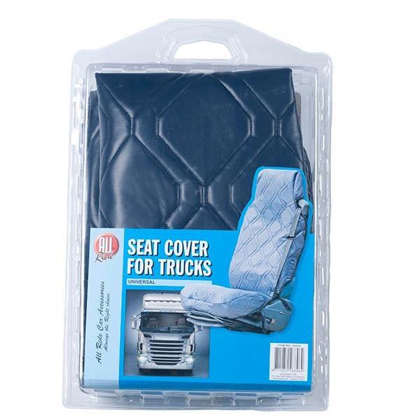 1X Blue Premium Universal Comfort Quilted Seat Cover Cushioned For Truck Lorry All Ride  - Dynamic Drive