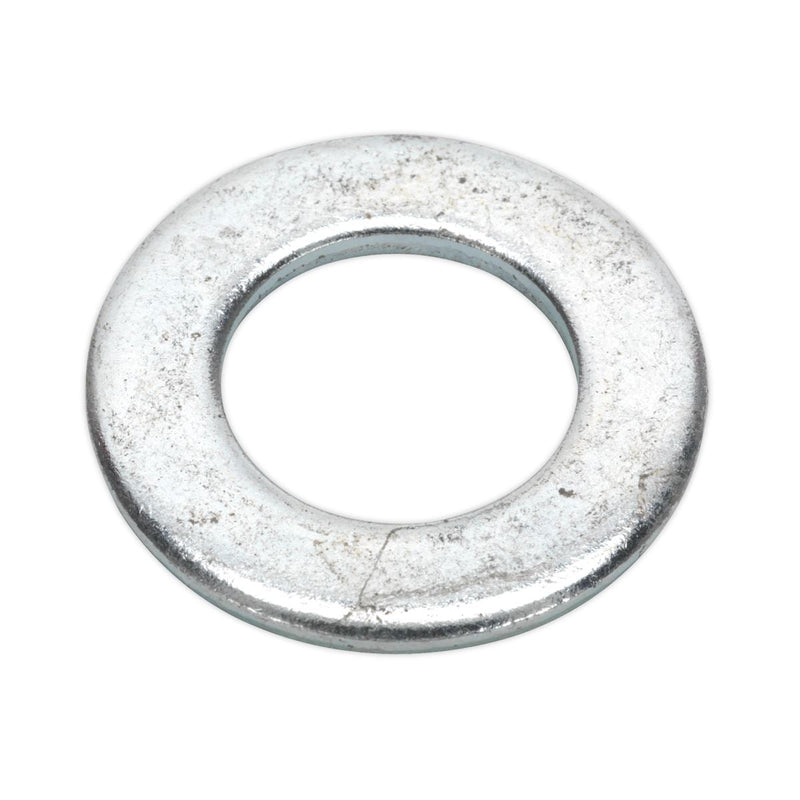 Sealey Flat Washer DIN 125 M20 x 37mm Form A Zinc Pack of 50 FWA2037 Sealey - Dynamic Drive