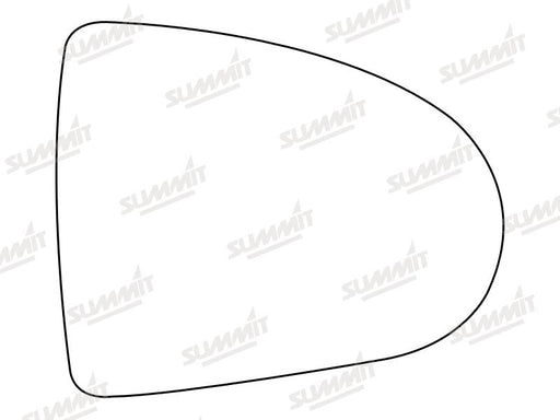 Summit Stick-On Standard Mirror Glass fits Mitsubishi Colt 04 on RHS Summit - Dynamic Drive