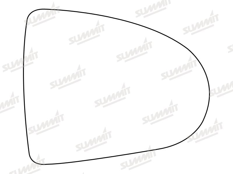 Summit Stick-On Standard Mirror Glass fits Mitsubishi Colt 04 on RHS Summit - Dynamic Drive