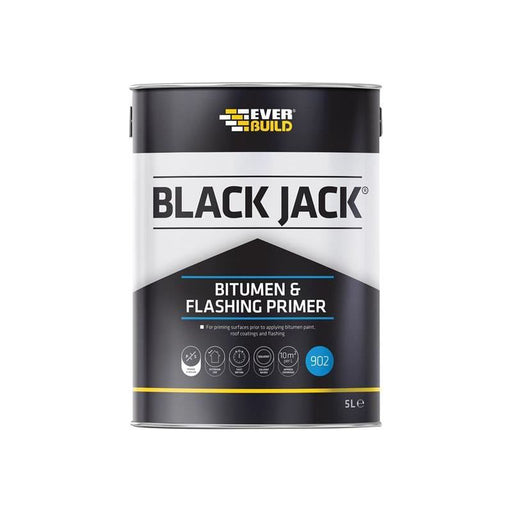 Everbuild Sika Black Jack® 902 Bitumen & Flashing Primer 5 litre Everbuild Sika - Dynamic Drive