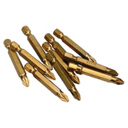 Bluespot Tools Titanium Coated Screwdriver Bits PZ2 x 50mm (Pack 10) BlueSpot Tools - Dynamic Drive