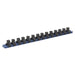 Sealey Socket Retaining Rail with 14 Clips Aluminium 3/8"Sq Drive SR3814 Sealey - Dynamic Drive
