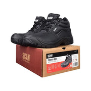 Scan 4 D-Ring Chukka Safety Boots Black UK 7 EUR 41 Scan - Dynamic Drive