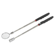 Sealey Telescopic Magnetic LED Pick-Up Tool & Inspection Mirror Set 2pc S0941 Siegen by Sealey - Dynamic Drive