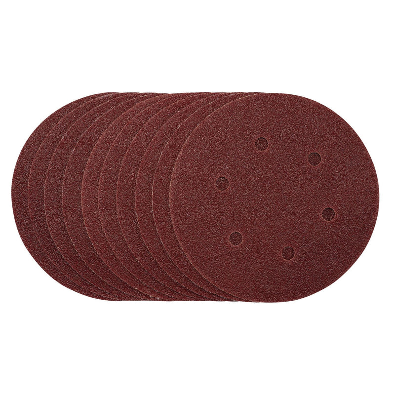 Draper Sanding Discs, 150mm, Hook & Loop, 40 Grit, (Pack of 10) 54887 Draper - Dynamic Drive