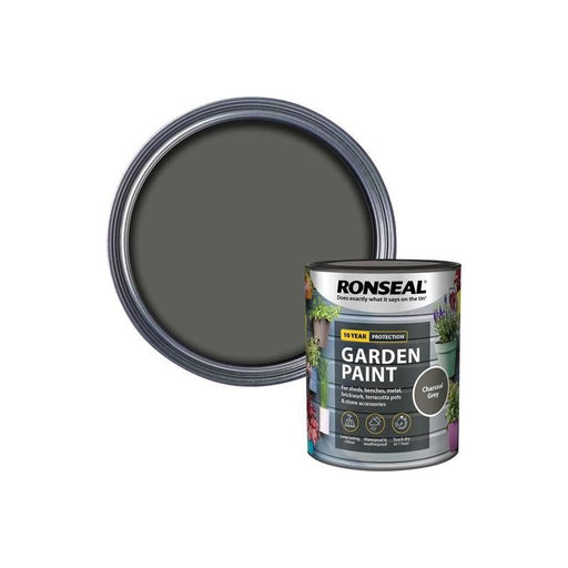Ronseal Garden Paint Charcoal Grey 750ml Ronseal - Dynamic Drive