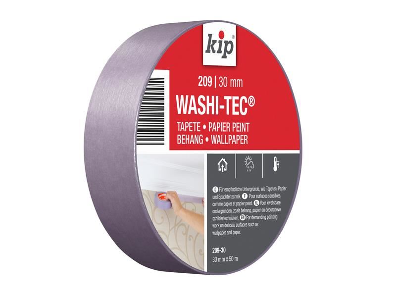 Kip® 209 Premium Low Tack WASHI-TEC® Masking Tape 30mm x 50m KIP® - Dynamic Drive