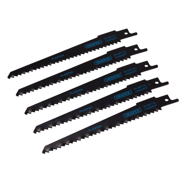 Draper Bi-metal Reciprocating Saw Blades for Plaster Cutting, 150mm, 6tpi (Pack Draper - Dynamic Drive