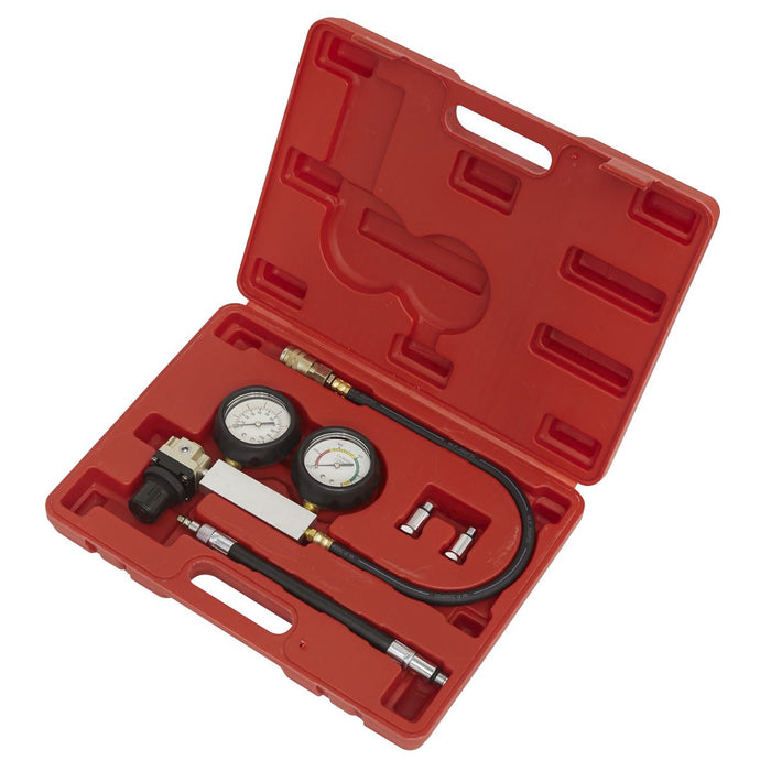 Sealey Cylinder Leakage Tester 2-Gauge Petrol Engine Fault Test Kit Head Gasket Sealey  - Dynamic Drive