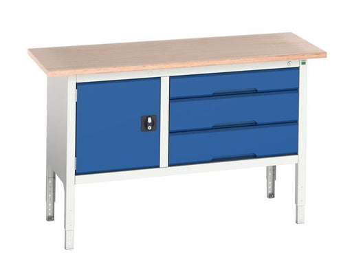 Bott Verso Adjustable Height Storage Bench 1500 x 600mm Bott - Dynamic Drive