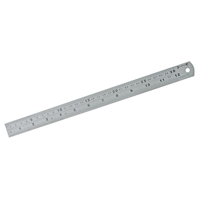 Silverline Steel Rule 300mm Silverline - Dynamic Drive