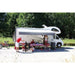 Fiamma F45L Winch Awning 4.5M Polar White Case Royal Blue Fabric Motorhome Fiamma  - Dynamic Drive
