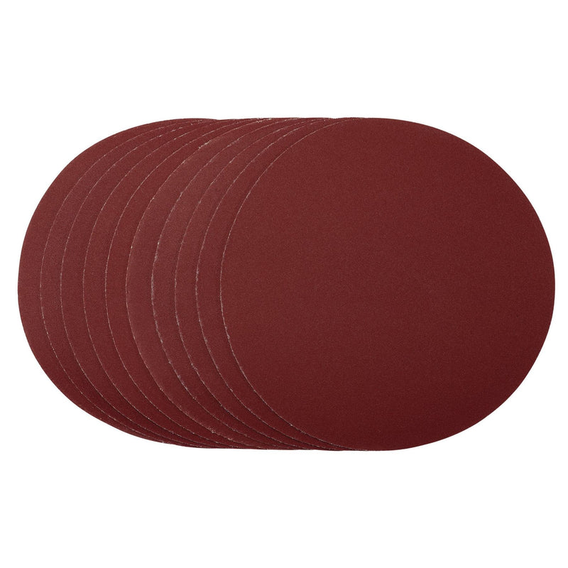 Draper Sanding Discs, 180mm, Hook & Loop, 240 Grit, (Pack of 10) 56182 Draper - Dynamic Drive