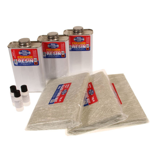 Baileys Fibreglass Premium Repair Kit 3Sq Metre for Large Fibreglass Repairs Baileys - Dynamic Drive