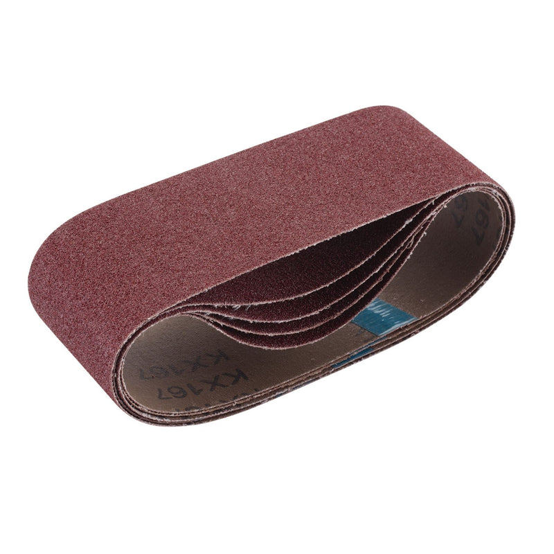 Draper Cloth Sanding Belt, 75 x 457mm, 80 Grit (Pack of 5) 09234 Draper - Dynamic Drive