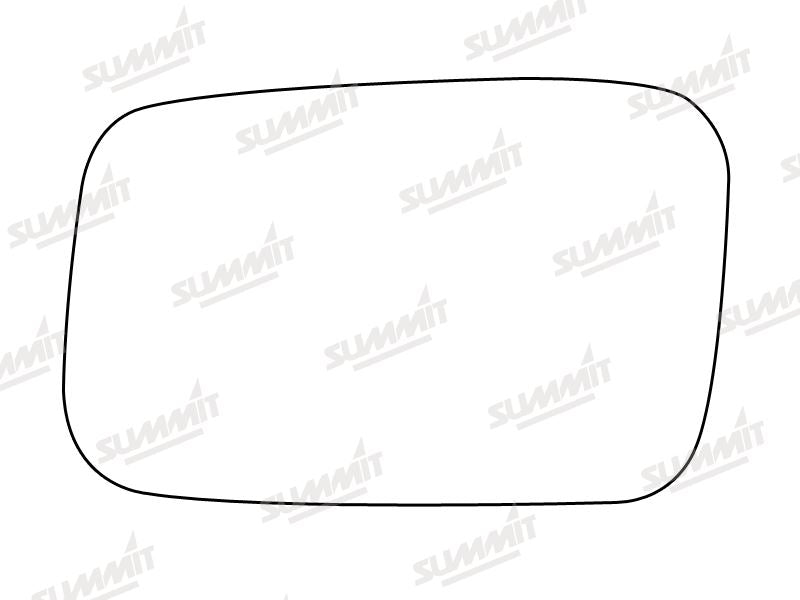 Summit Stick-On Standard Mirror Glass fits Honda Civic LHS Summit - Dynamic Drive
