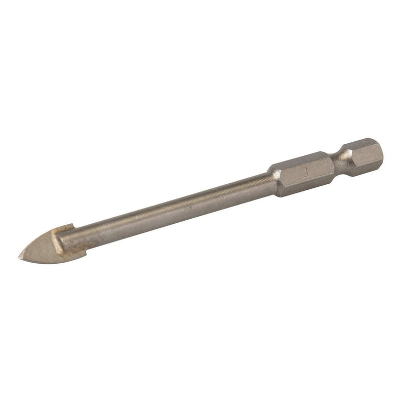 Silverline Tile & Glass Drill Bit Hex Shank 8mm Silverline - Dynamic Drive