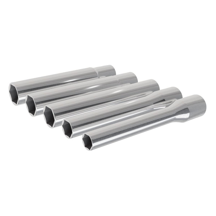 Sealey Extra-Deep Socket Set 3/8"Sq Drive 8, 10, 12, 13, 14mm 5pc SX814 Sealey - Dynamic Drive