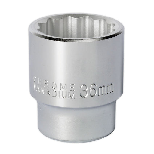 Sealey WallDrive Socket 36mm 3/4"Sq Drive S34/36 Sealey - Dynamic Drive