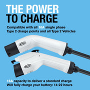 Ring Automotive RCC11605 EV charging cable Type 1 16A 5m Ring Automotive - Dynamic Drive