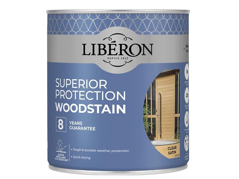 Liberon Superior Protection 8 Year Woodstain Clear Satin 750ml Liberon - Dynamic Drive