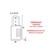 Master Lock Black Finish 40mm 4-Digit Combination Padlock Master Lock - Dynamic Drive