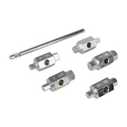 Silverline Oil Drain Plug Key Set 6pc Double Ended Sump Gearbox Hex Square Silverline  - Dynamic Drive