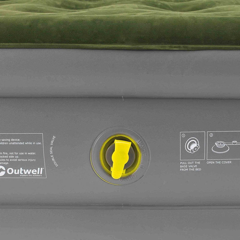 Outwell Flock Excellent Single Airbed Camping Raised High Air Bed Mattress Outwell  - Dynamic Drive