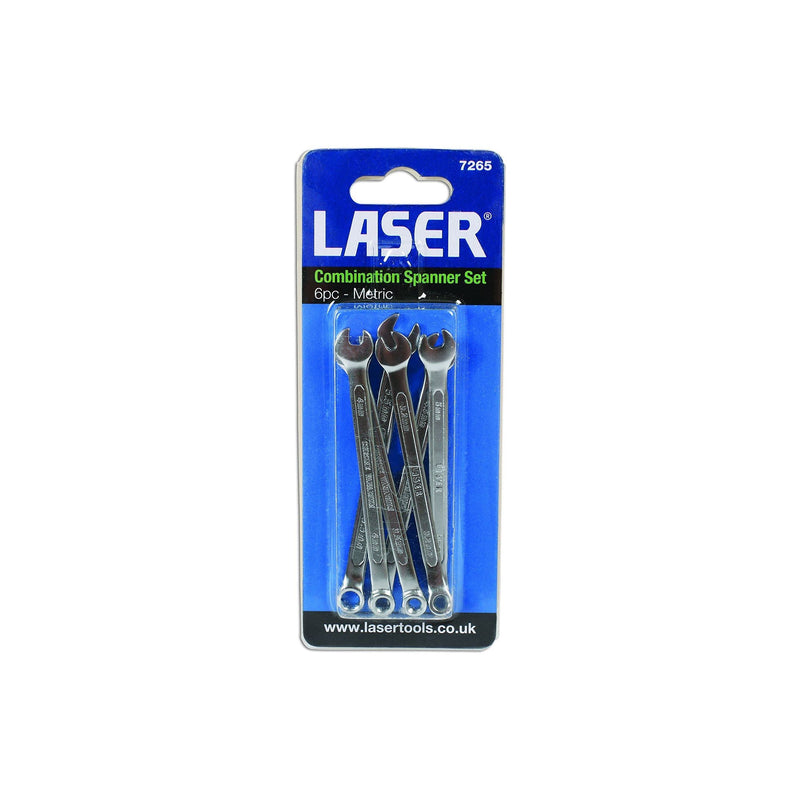 Laser Miniature Combination Spanner Set 3.2 - 5.5mm 6pc 7265 Laser - Dynamic Drive