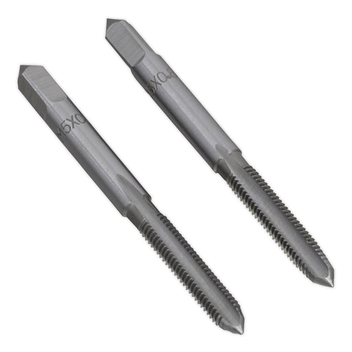 Sealey Tap Set 2pc (Taper & Plug) M5 x 0.8mm TSM5 Sealey - Dynamic Drive