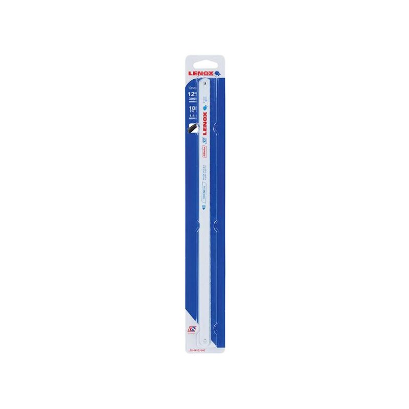 Lenox V218HE Bi-Metal Hacksaw Blades 300 x 13mm 18 TPI (Pack 10) LENOX - Dynamic Drive